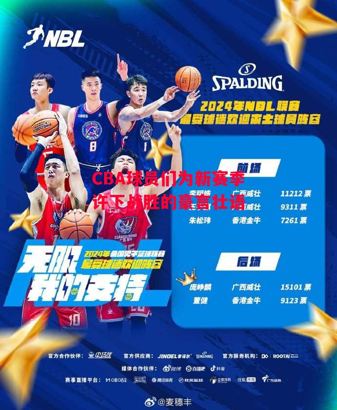 德信官网下载-CBA球员们为新赛季许下战胜的豪言壮语-第2张图片-德信体育 德信官网下载-CBA球员们为新赛季许下战胜的豪言壮语-第2张图片-德信体育