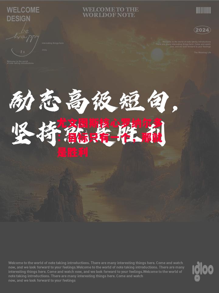 德信体育app下载-尤文图斯核心罗纳尔多:目标只有一个,那就是胜利-第1张图片-德信体育 德信体育app下载-尤文图斯核心罗纳尔多:目标只有一个,那就是胜利-第1张图片-德信体育