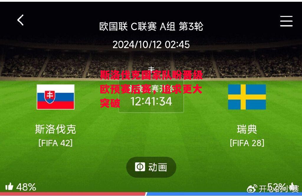 德信app下载-斯洛伐克国家队盼晋级欧预赛后赛,追求更大突破-第1张图片-德信体育 德信app下载-斯洛伐克国家队盼晋级欧预赛后赛,追求更大突破-第1张图片-德信体育